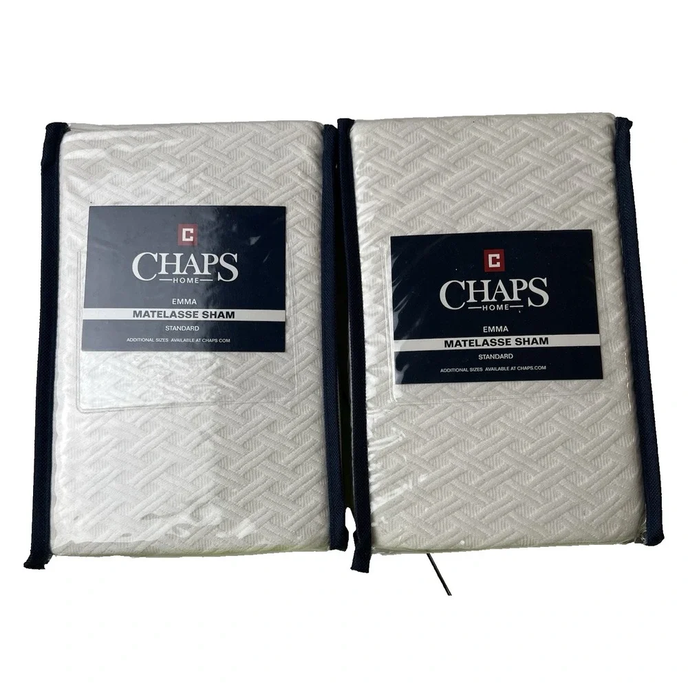 CHAPS Home Standard PILLOW SHAMS TWO Size: 20 х 26